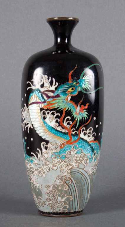 Appraisal: Japanese cloisonne enamel vase Meiji late th early th century