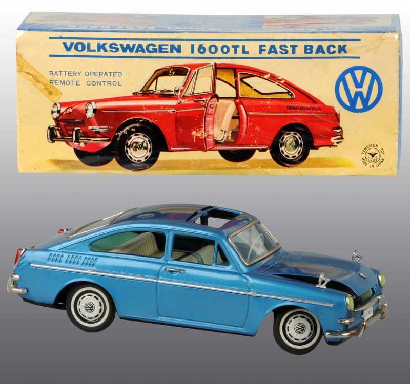 Appraisal: Tin Litho Volkswagen Fast Back Battery-Op Toy Description Japanese Working