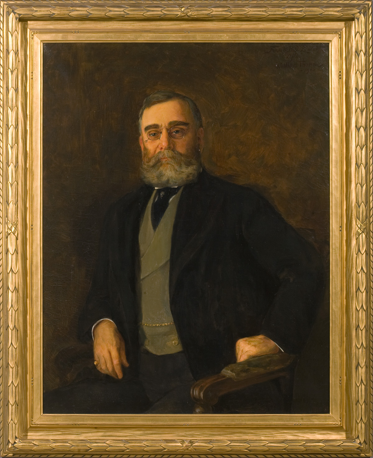 Appraisal: FRANK BENTLEY ASHLEY LINTON AMERICAN - PORTRAIT OF JAMES MCCREA