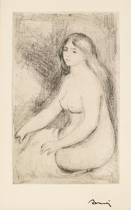 Appraisal: PIERRE-AUGUSTE RENOIR french - BAIGNEUSE ASSISE edition of with stamped