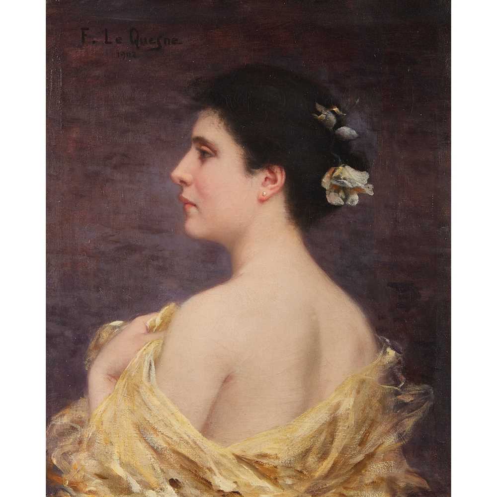 Appraisal: FERNAND LE QUESNE FRENCH - STUDY OF A YOUNG BEAUTY