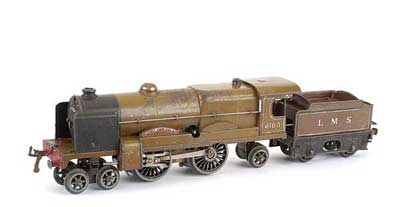 Appraisal: Hornby O Gauge No C - - Loco and Tender