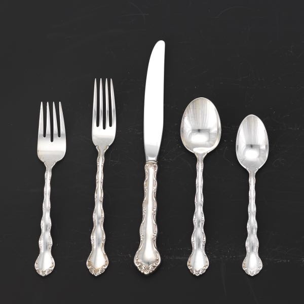 Appraisal: REED BARTON TABLEWARE SERVICE FOR EIGHT TARA PATTERN Total pieces