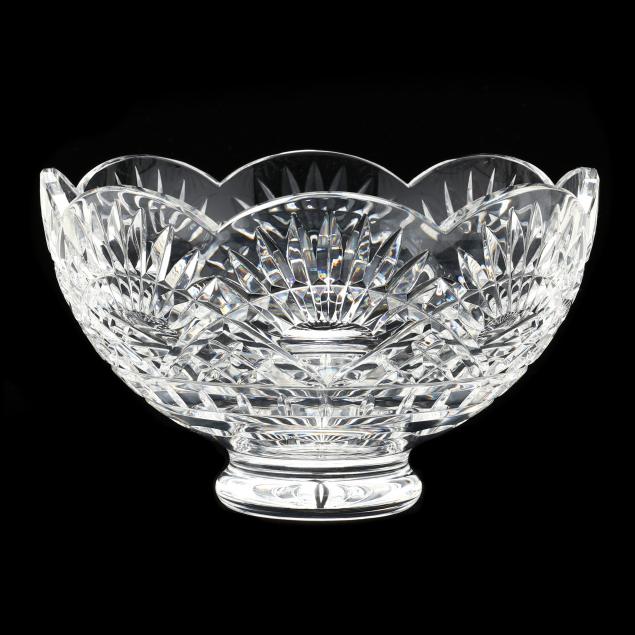 Appraisal: WATERFORD CRYSTAL BENJAMIN FRANKLIN LIBERTY BOWL Scalloped rim with cut