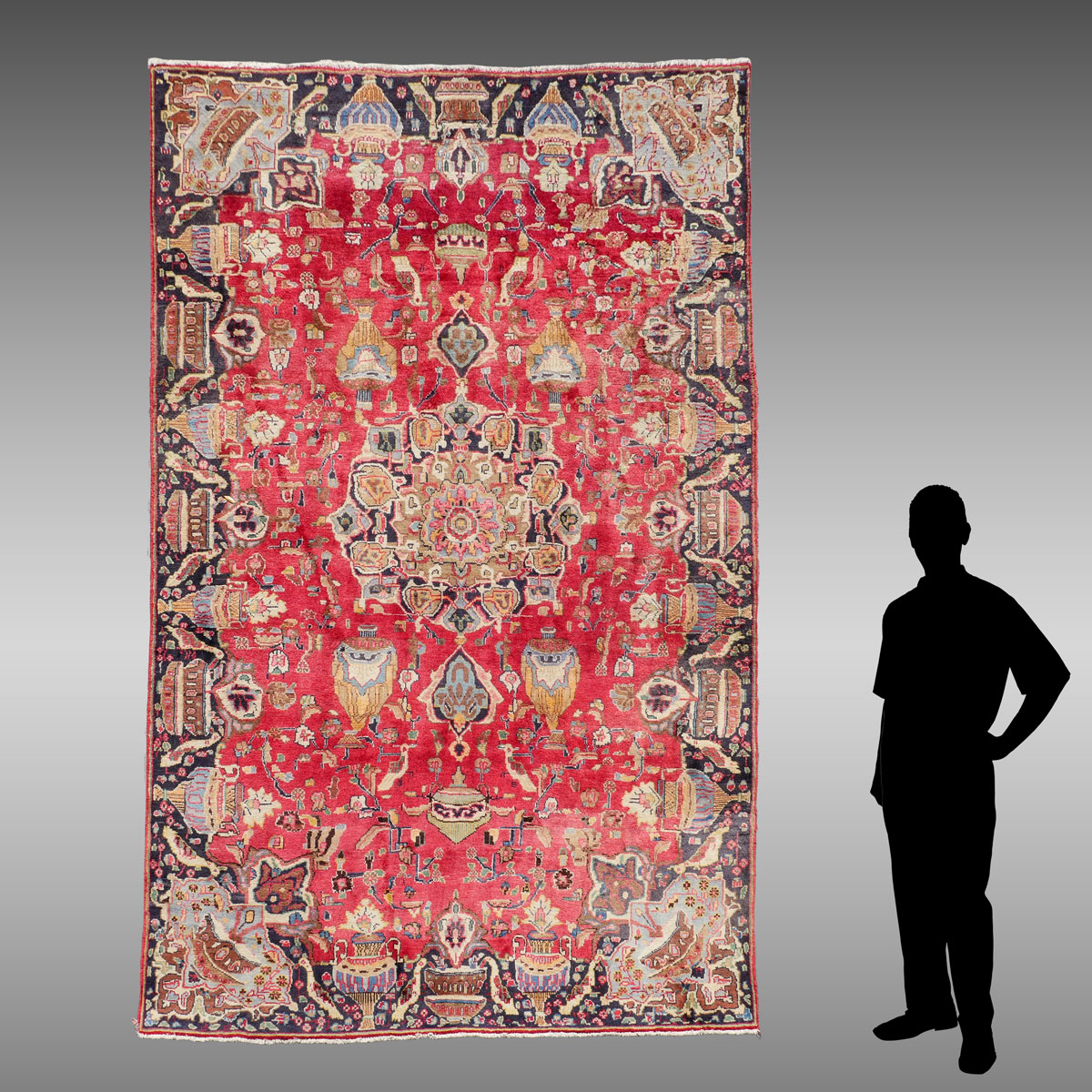 Appraisal: ESTATE ORIENTAL CARPET Persian hand knotted wool rug ' ''