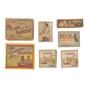 Appraisal: A Group of Seven Childrens Games Late th Early th