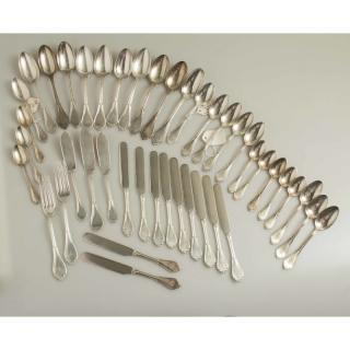 Appraisal: Vanderslice Silver Flatware Gothic Pattern piece Vanderslice silver flatware Gothic