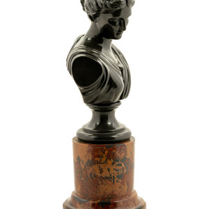 Appraisal: A Grand Tour Style Bronzed Composition Bust Late th Century