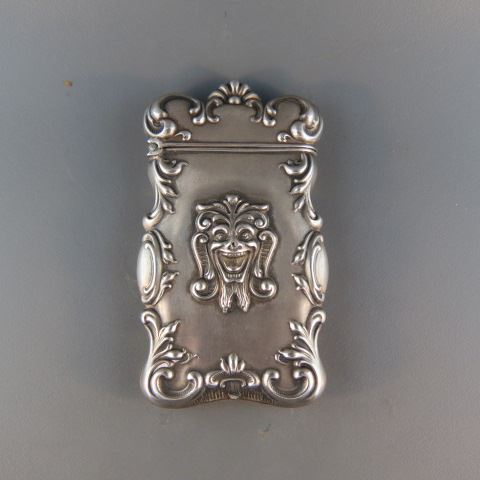 Appraisal: Sterling Silver Match Safe face design