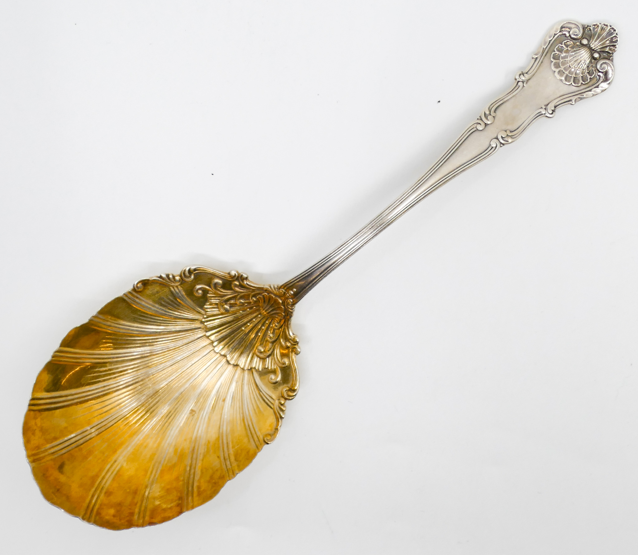 Appraisal: Durgin ''New Queens'' Sterling Serving Spoon '' - Grams