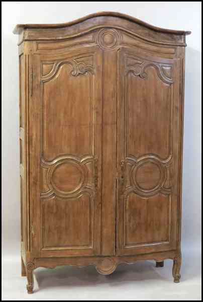 Appraisal: LOUIS XV STYLE TWO DOOR ARMOIRE H '' W ''