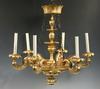 Appraisal: CHANDELIER - Italian gilt wood six light chandelier with foliate