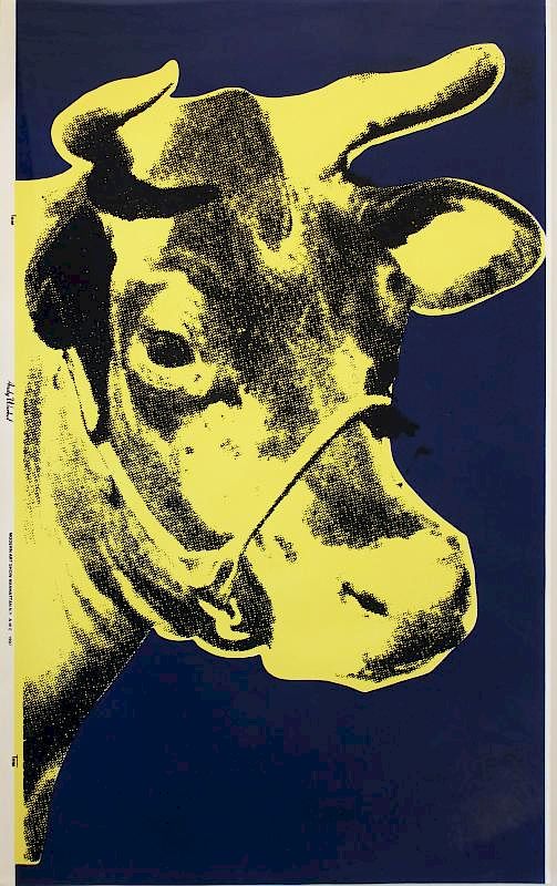 Appraisal: After Andy Warhol - After Andy Warhol - Untitled Cow