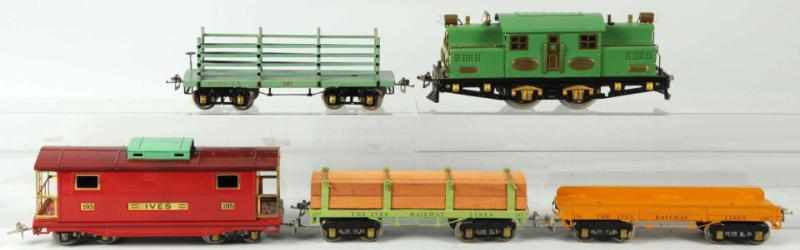 Appraisal: Ives Standard Gauge No Freight Train Set American Includes no