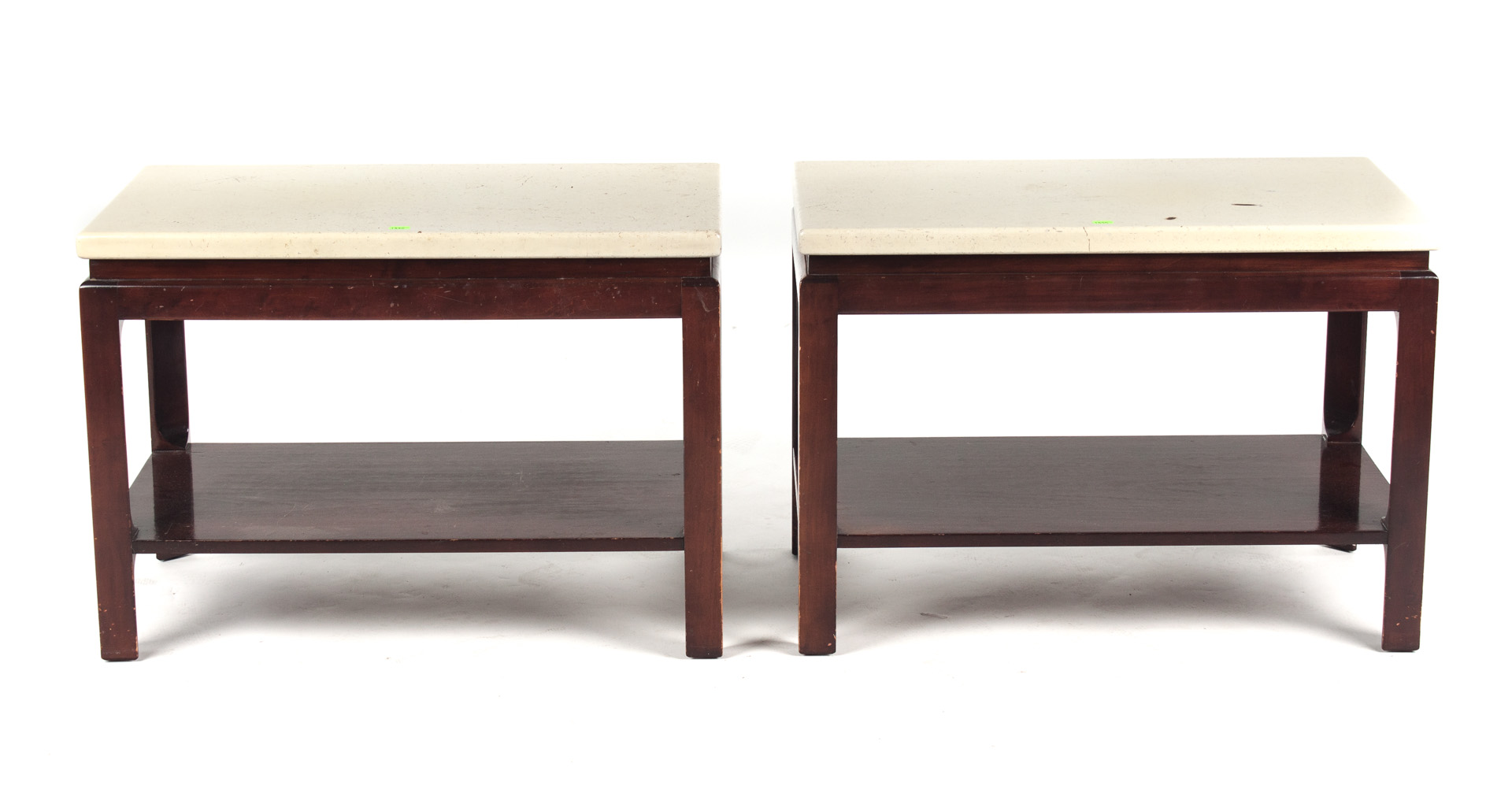 Appraisal: Pair of Frankl for Johnson Furniture side tables Johnson Furniture