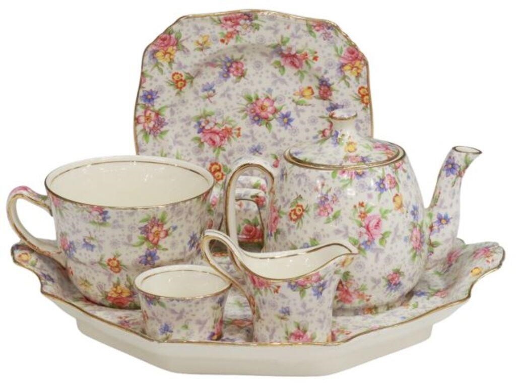 Appraisal: piece English chintz breakfast service Royal Winton in the Eleanor