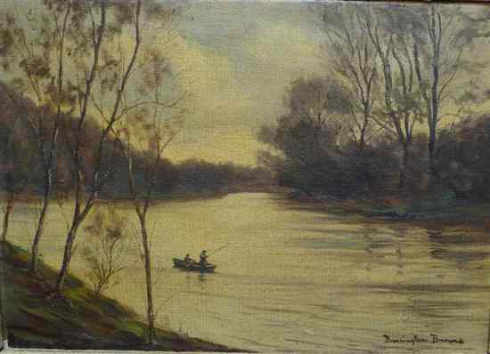 Appraisal: William Ellis Barrington Browne - oil on canvas 'Early Spring