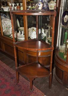 Appraisal: Tier Corner Table Mahogany H