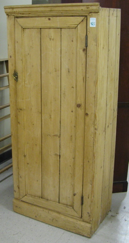 Appraisal: PINE PANTRY CABINET of small size with full-length panel door