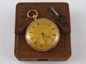 Appraisal: An carat gold key wind pocket watch approx mm wide