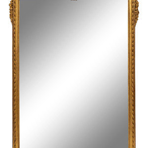 Appraisal: A Louis XVI Style Giltwood Mirror TH CENTURY Height x