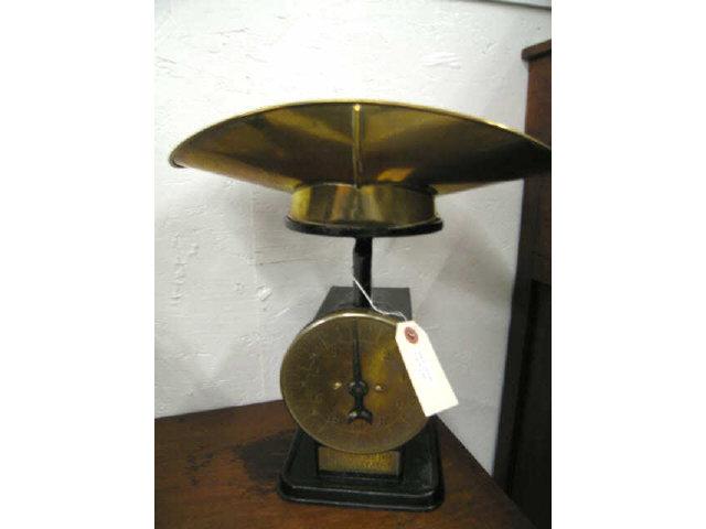 Appraisal: Victorian Brass Iron Candy Scale marked Wm Wrigley Co