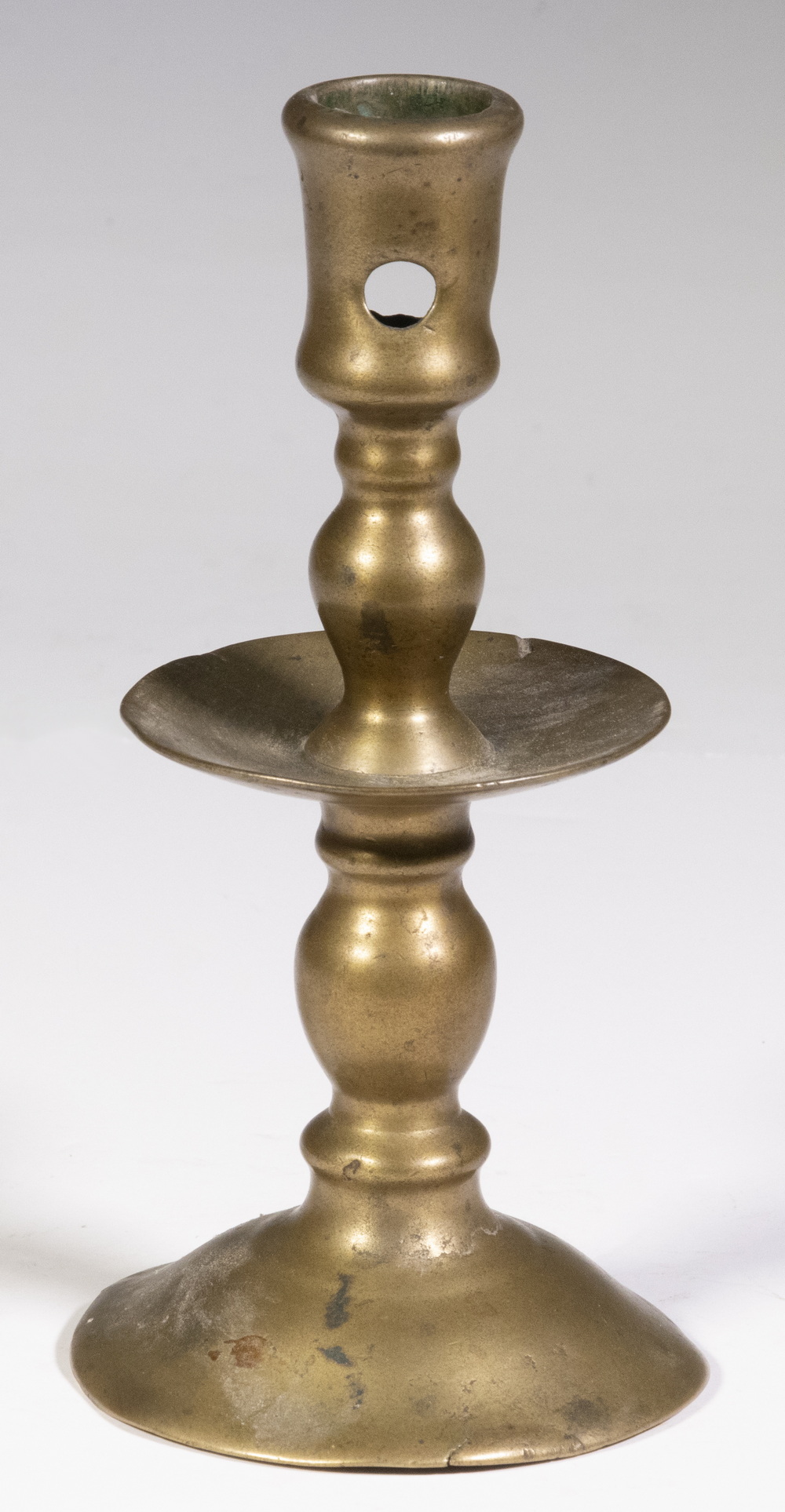 Appraisal: DUTCH HEEMSKIRK CANDLESTICK th c Brass Candlestick with large ejector