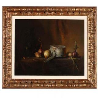 Appraisal: David Leffel NY NM b Still Life oil on canvas