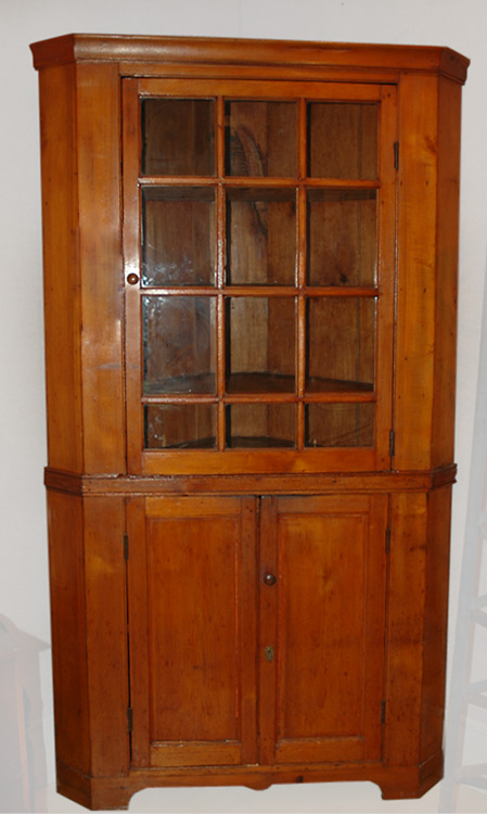 Appraisal: American Pine Corner Cabinet Estimate nbsp nbsp nbsp - nbsp