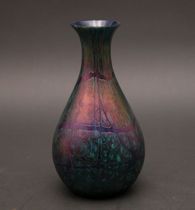 Appraisal: Bulbous Loetz Vase This Loetz vase features a bulbous base