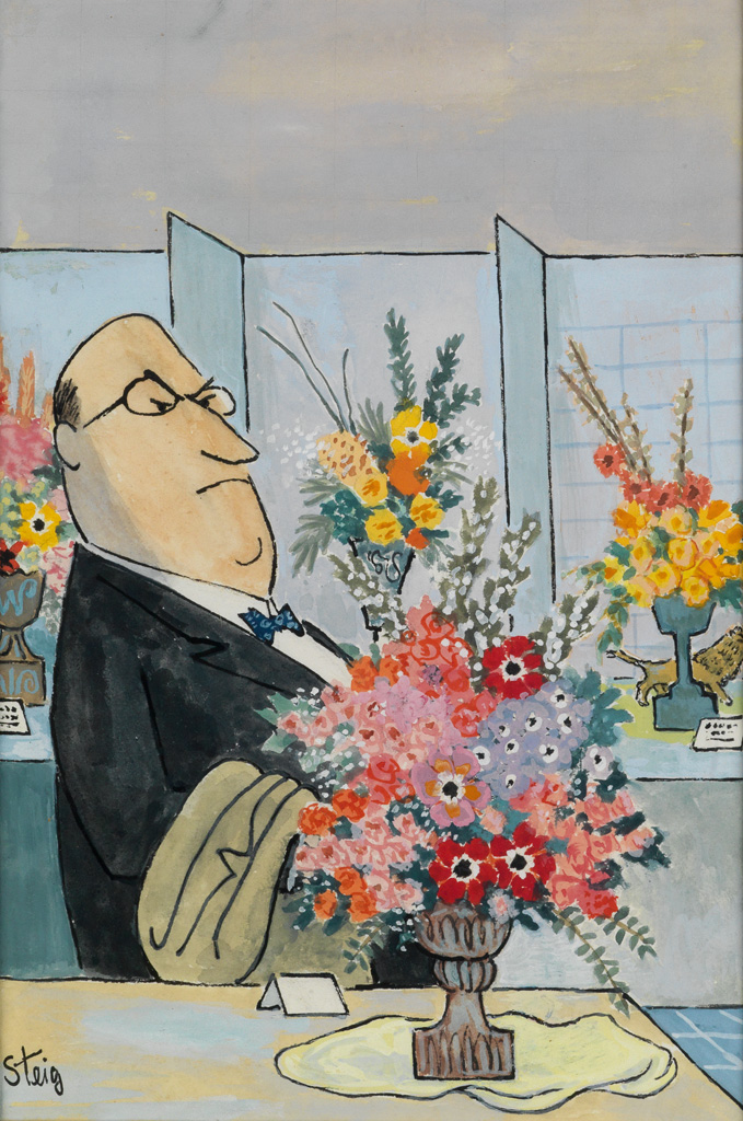 Appraisal: WILLIAM STEIG The Connoisseur Cover for The New Yorker published