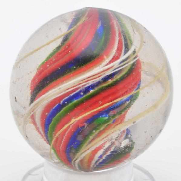 Appraisal: Large Divided Core Swirl Marble Description Nice colorful core of