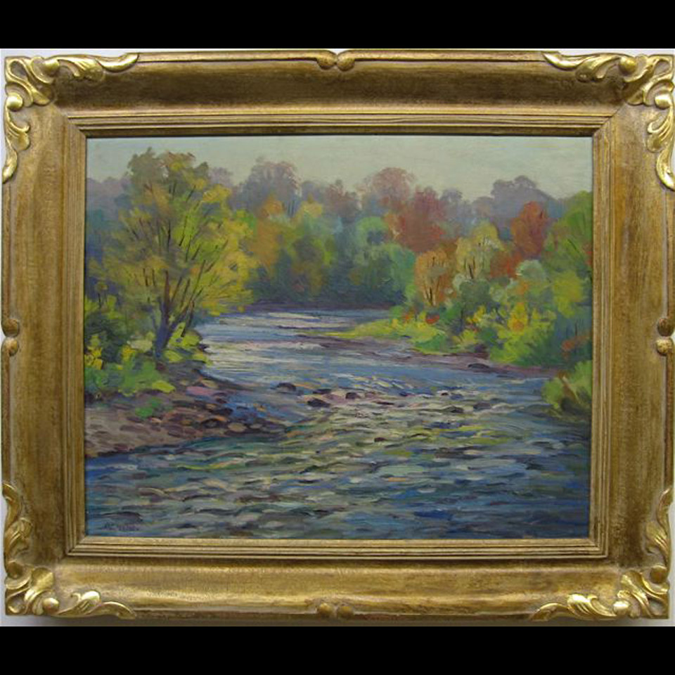 Appraisal: WINDING CREEK ORVILLE CLINTON MADDEN - CANADIAN OIL ON CANVAS