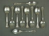 Appraisal: SPOONS - LOT OF TEN STERLING TEA SPOONS CHANTILLY PATTERN