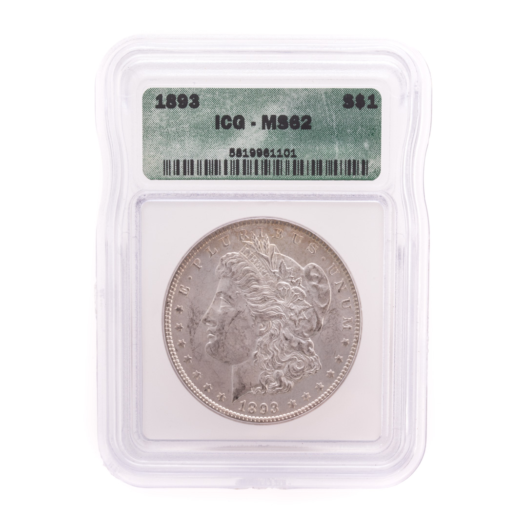 Appraisal: US Morgan Dollar ICG- ICG MS Condition Reverse is MS