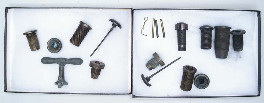 Appraisal: LOT OF MISCELLANEOUS REPRODUCTION FUSES AND WRENCHES Includes two CS