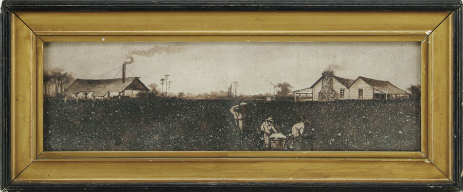 Appraisal: RALPH DILLE American th th Century SHARECROPPERS PLANTATION Monochromatic watercolor