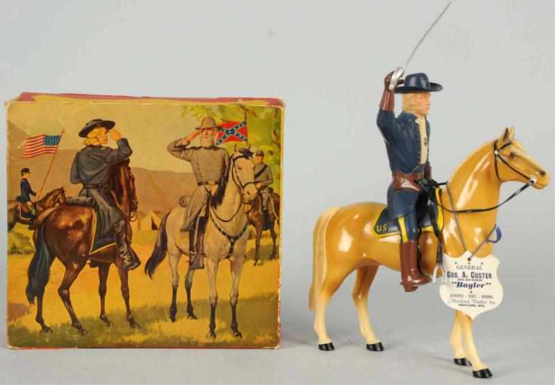 Appraisal: Hartland General Custer Figure Riding Bugler Figure comes with hat