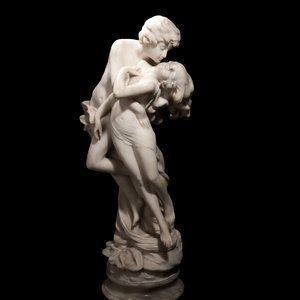 Appraisal: E Battiglia Italian th Century Two Lovers Rising in an