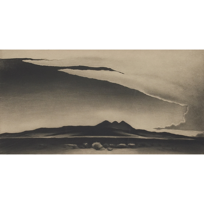 Appraisal: Gene Kloss American - ''Wind Cloud '' drypoint and etching