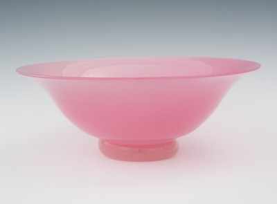 Appraisal: Steuben Rosaline Bowl Rose color glass bowl with flaring lip