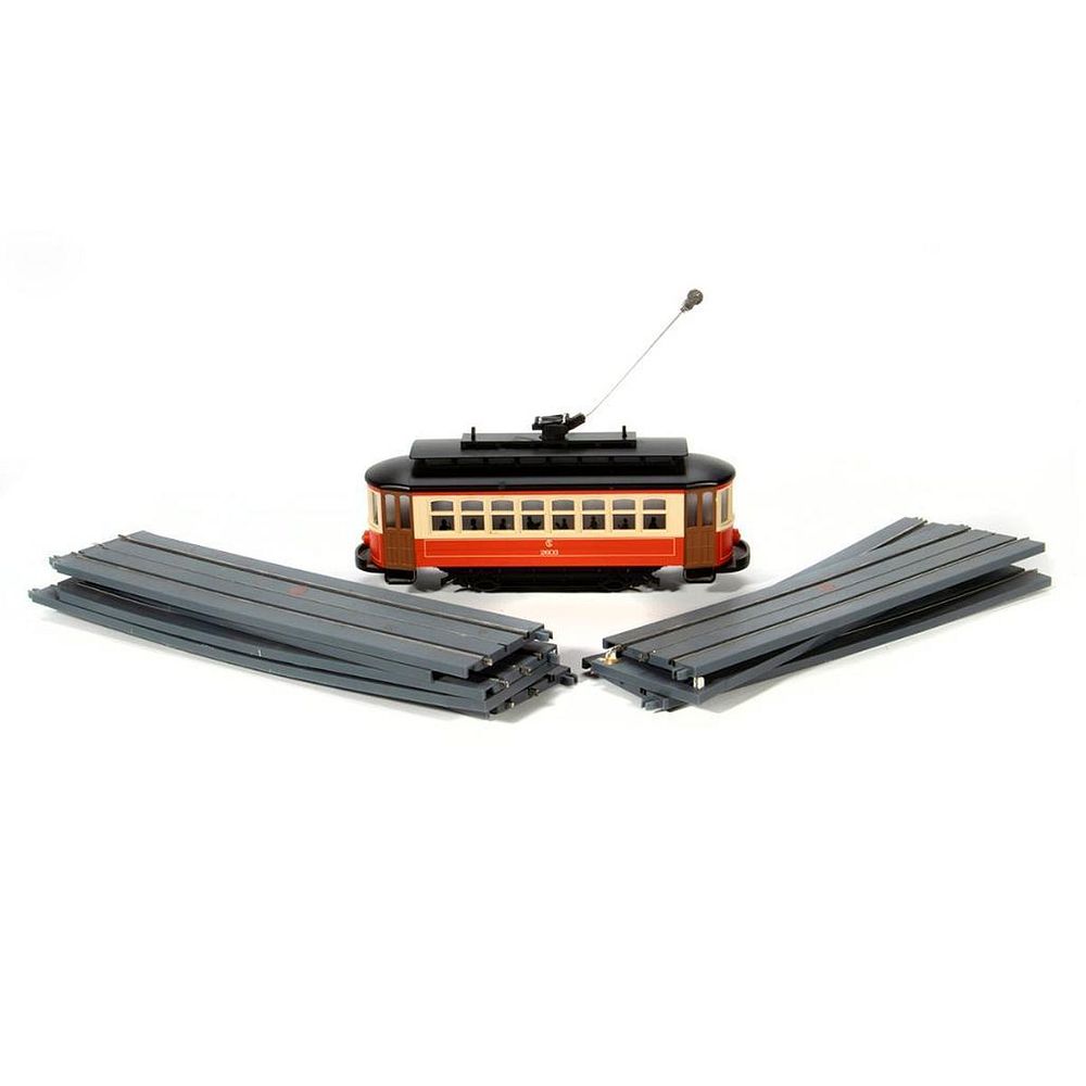 Appraisal: MTH O Gauge Rail King Trolley Car with Street track