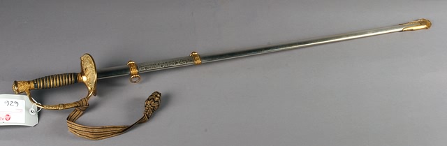 Appraisal: M Staff and Field Officers Presentation Sword with scabbard and