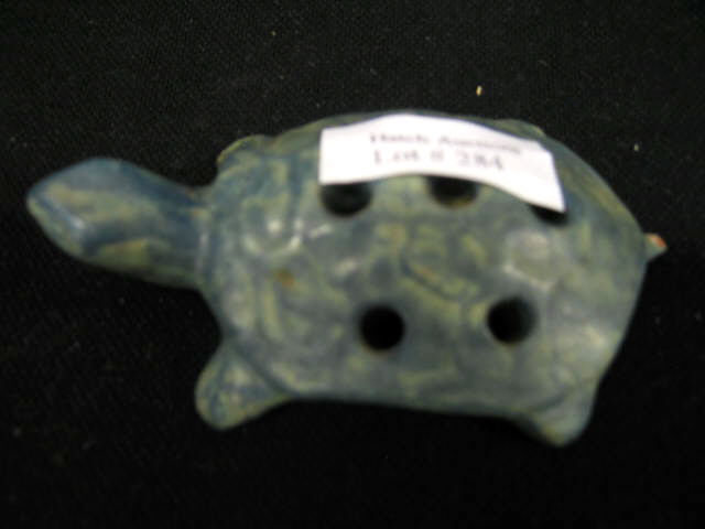 Appraisal: Zaneware Art Pottery Figural Turtle Flower Frog