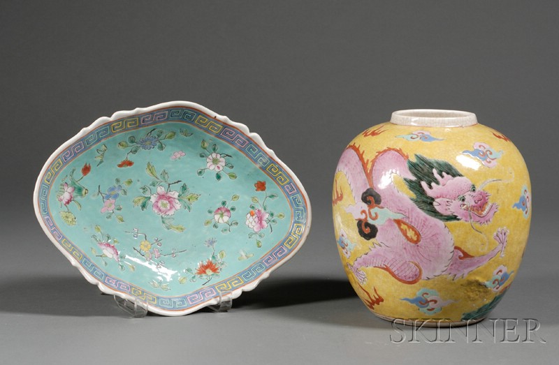 Appraisal: Two Pieces of Porcelain China late th early th century