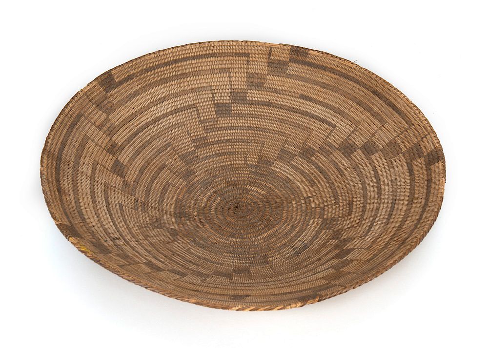 Appraisal: Pima Basketry Tray Pima Basketry Tray ca Willow devils claw