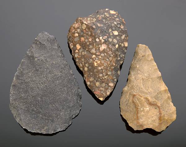 Appraisal: Group of Acheulean Hand Axe Lower Paleolithic to years old