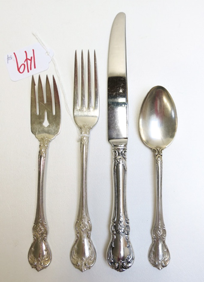 Appraisal: TOWLE STERLING SILVER OLD MASTER FLATWARE SET fifty-four pieces comprised