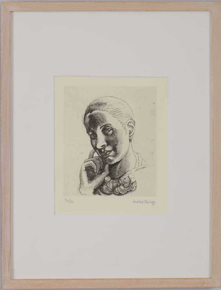 Appraisal: Isabel Bishop - Self Portrait Etching on wove paper with