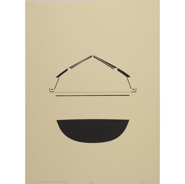 Appraisal: SAM CADY American b Four screenprints Dinghy Shadow Detail and